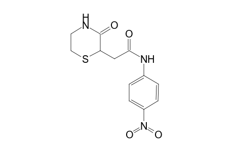 N-(4-nitrophenyl)-2-(3-oxothiomorpholin-2-yl)acetamide