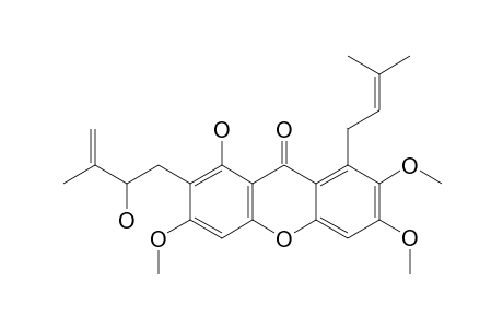 1-HYDROXY-3,6,7-TRIMETHOXY-2-(2-HYDROXY-3-METHYLBUT-3-ENYL)-8-(3-METHYLBUT-2-ENYL)-XANTHONE