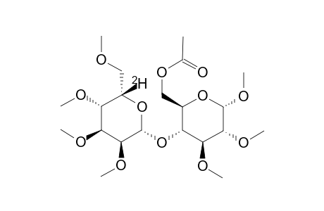 METHYL-2,3,4,6-TETRA-O-METHYL-BETA-L-[5'-(2)H]-GULOPYRANOSYL-(1->4)-6-O-ACETYL-2,3-DI-O-METHYL-ALPHA-D-GLUCOPYRANOSIDE