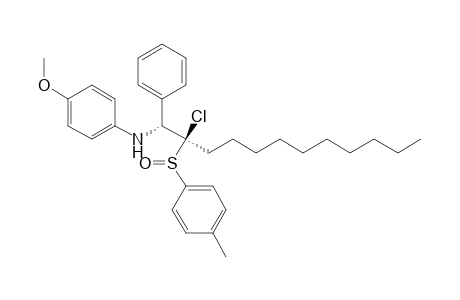 (1R*,2R*)-2-Chloro-1-(4-methoxyphenylamino)-1-phenyl-2-(p-tolylsulfinyl)dodecane