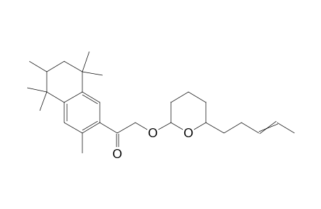 1-(3,5,5,6,8,8-Hexamethyl-5,6,7,8-tetrahydro-naphthalen-2-yl)-2-(6-pent-3-enyl-tetrahydro-pyran-2-yloxy)-ethanone