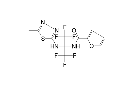 Furan-2-carboxylic acid [2,2,2-trifluoro-1-(5-methyl-[1,3,4]thiadiazol-2-ylamino)-1-trifluoromethyl-ethyl]-amide