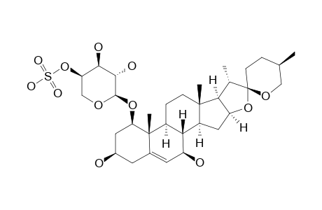 ANGUDRACANOSIDE_E;(25-S)-SPIROST-5-ENE-1-BETA,3-BETA,7-BETA-TRIOL-1-O-(4-O-SULFO)-ALPHA-L-ARABINOPYRANOSIDE