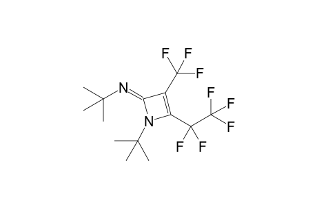 1-tert-Butyl-2-tert-butylimino-4-pentafluoroethyl-3-trifluoromethyl-1,2-dihydroazete