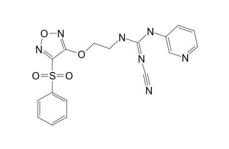 1-[2-(4-BENZENSULFONYLFURAZAN-3-YLOXY)-ETHYL]-2-CYANO-3-(3-PYRIDINYL)-GUANIDINE