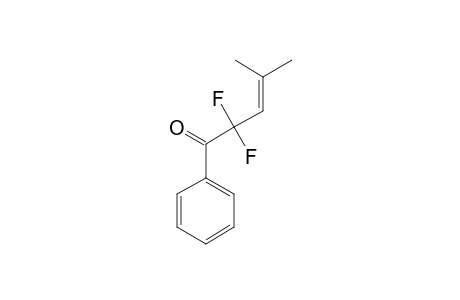 2,2-DIFLUORO-4-METHYL-1-PHENYLPENT-3-EN-1-ONE