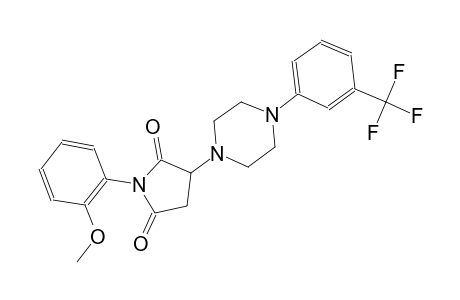 1-(2-methoxyphenyl)-3-{4-[3-(trifluoromethyl)phenyl]-1-piperazinyl}-2,5-pyrrolidinedione