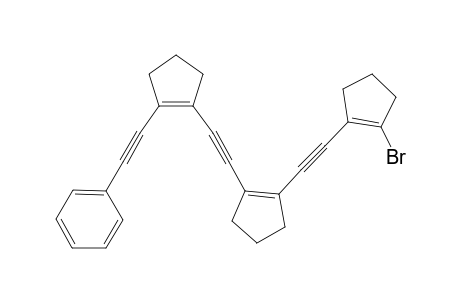 {[2'-[2"-(2'"-Bromocyclopent-1'"-en-1'"-yl)ethynyl]cyclopent-1''-en-1''-yl]ethynyl]cyclopent-1'-en-1'-yl}ethynyl}benzene