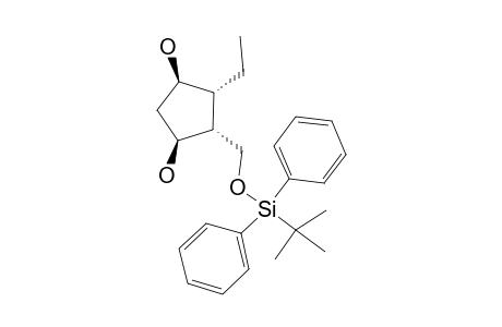 (1S,2R,3R,4R)-2-(TERT.-BUTYLDIPHENYLSILYLOXYMETHYL)-3-ETHYL-CYCLOPENTANE-1,4-DIOL