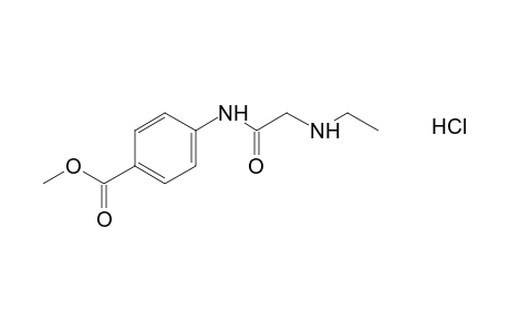 p-(2-ethylaminoacetamido)benzoic acid, methyl ester, hydrochloride