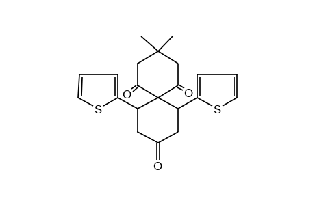 3,3-DIMETHYL-7,11-DI-2-THIENYLSPIRO[5.5]UNDECANE-1,5,9-TRIONE