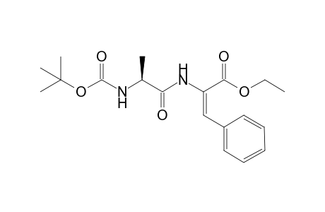 Boc-Ala-.delta.Phe-OEt