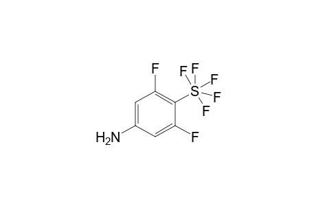 2-[.lambda.(6)-Pentafluorosulfanyl]-5-amino-1,3-difluorobenzene