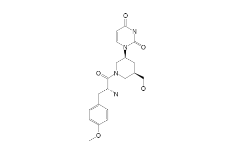 1-{(3'S,5'R)-1'-(2S-AMINO-3-(4-METHOXYPHENYL)-PROPANOYL-5'-(HYDROXYMETHYL)-PIPERIDIN-3'-YL}-2,4-(1H,3H)-PYRIMIDINEDIONE;MAJOR-ROTAMER