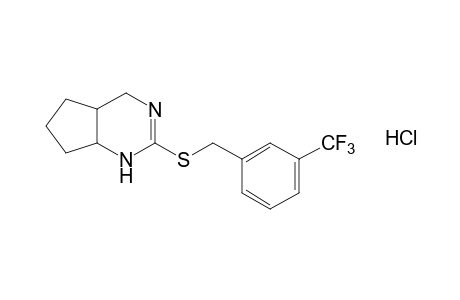 4,4a,5,6,7,7a-hexahydro-2-{[m-(trifluoromethyl)benzyl]thio}-1H-cyclopentapyrimidine, monohydrochloride