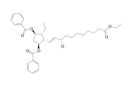 (1S,2S,3R,4R)-1,4-BIS-O-(BENZOYL)-3-(ETHYL)-2-[(E)-ETHYLCARBONYL-3S-HYDROXY-UNDECA-1-ENYL]-CYCLOPENTANE-1,4-DIOL