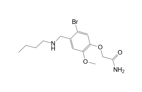 2-{5-bromo-4-[(butylamino)methyl]-2-methoxyphenoxy}acetamide