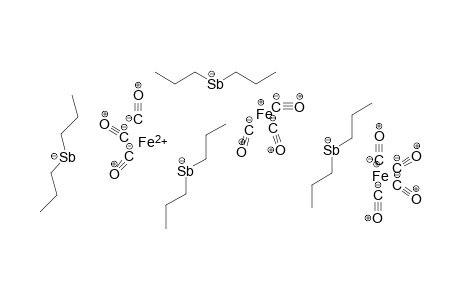 Ferrous tetrakis(dipropylstibanide) bis(iron(I)) decacarbonyl