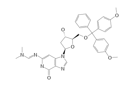 #10B;1-[2'-DEOXY-5'-O-(4,4'-DIMETHOXYTRITYL)-BETA-D-ERYTHRO-PENTOFURANOSYL]-6-([(DIMETHYLAMINO)-METHYLIDENE]-AMINO)-1H-IMIDAZO-[4,5-C]-PYRIDIN-4(5H)-ONE