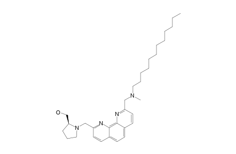 (S)-1[(9-[(N-METHYLDODECYLAMINO)-METHYL]-1,10-PHENANTHROLIN-2-YL)-METHYL]-2-PYRROLIDINEMETHANOL