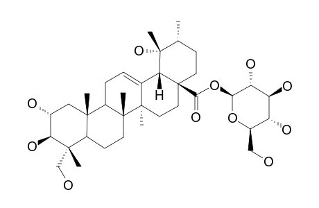 2-ALPHA,3-BETA,23-TRIHYDROXY-URS-12-EN-28-O-BETA-GLUCOPYRANOSYLESTER