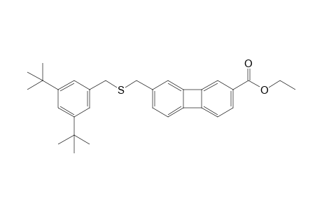 Ethyl 7-(3',5'-di-tert-butylbenzylthiomethyl)biphenylene-2-carboxylate