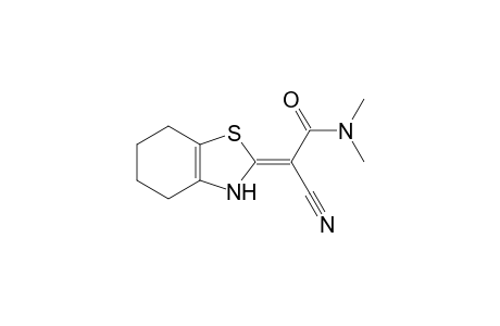 2-Cyano-2-(2',3',4',5',6',7'-hexahydrobenzothiazol-2'-ylidene)-N,N'-dimethylacetamide