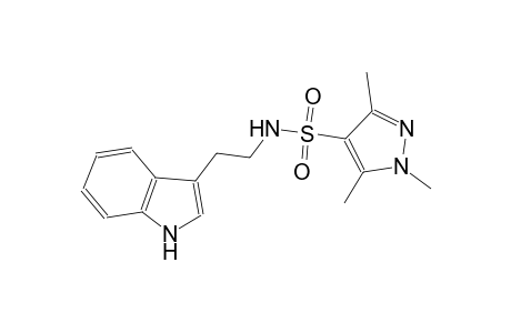 N-[2-(1H-indol-3-yl)ethyl]-1,3,5-trimethyl-1H-pyrazole-4-sulfonamide