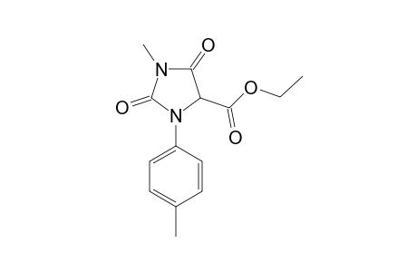 2,5-dioxo-1-methyl-3-p-tolyl-4-imidazolidinecarboxylic acid, ethyl ester