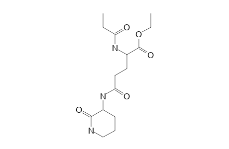 N-PROPIONYL-GAMMA-GLUTAMYL-L-ORNITHINE-DELTA-LACTAM,ALPHA-ETHYLESTER;GLORIN