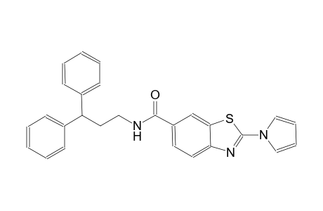 6-benzothiazolecarboxamide, N-(3,3-diphenylpropyl)-2-(1H-pyrrol-1-yl)-