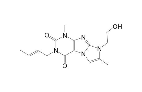 1H-imidazo[2,1-f]purine-2,4(3H,8H)-dione, 3-[(2E)-2-butenyl]-8-(2-hydroxyethyl)-1,7-dimethyl-