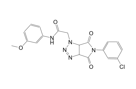 2-(5-(3-chlorophenyl)-4,6-dioxo-4,5,6,6a-tetrahydropyrrolo[3,4-d][1,2,3]triazol-1(3aH)-yl)-N-(3-methoxyphenyl)acetamide