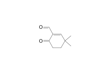 3,3-dimethyl-6-oxidanylidene-cyclohexene-1-carbaldehyde