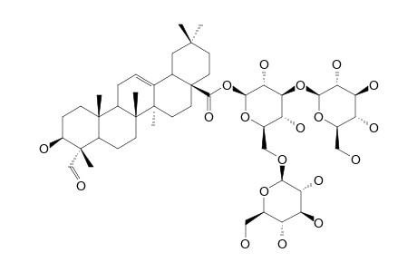 28-O-[GLUCOPYRANOSYL-(1->3)-[GLUCOPYRANOSYL-(1->6)]-GLUCOPYRANOSYL]-GYPSOGENIN-ESTER