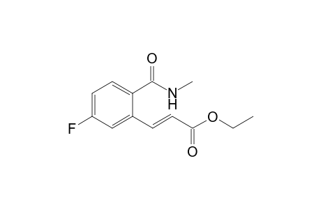 (E)-Ethyl 3-{5-fluoro-2-(methylcarbamoyl)phenyl}acrylate