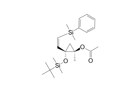 2-(TERT.-BUTYLDIMETHYLSILYLOXY)-1-METHYL-2-[(Z)-2-(TRIMETHYL-(PHENYL)-SILYL)-ETHENYL]-CYCLOPROPYL-ACETATE