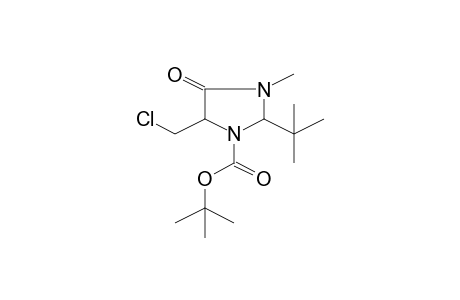 2-t-Butyl-5-chloromethyl-3-methyl-4-oxoimidazolidine-1-carboxylic acid, t-butyl ester