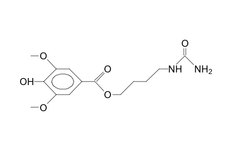 3,5-Dimethoxy-4-hydroxy-benzoic acid, 4-ureido-butyl ester