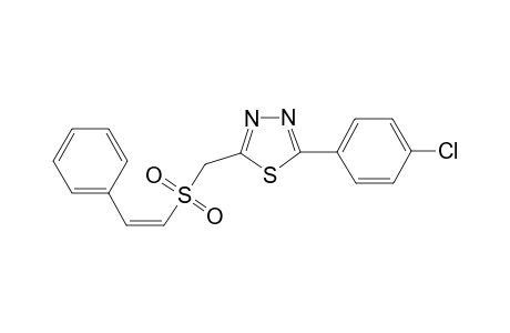 2-(PARA-CHLOROPHENYL)-5-[(STYRYLSULFONYL)-METHYL]-1,3,4-THIADIAZOLE