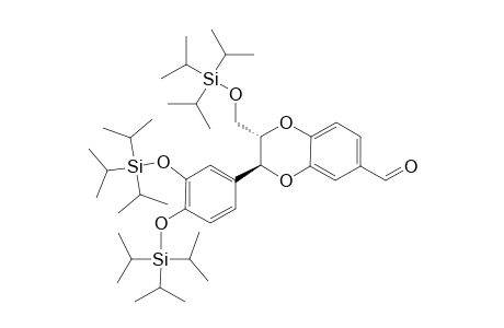 (2S,3S)-6-FORMYL-2-[(TRIISOPROPYLSILYL)-OXYMETHYL]-3-[3',4'-BIS-[(TRIISOPROPYLSILYL)-OXY]-PHENYL]-1,4-BENZODIOXANE