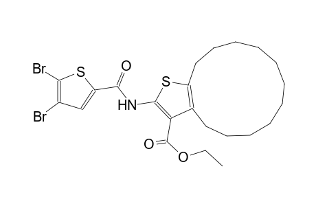 ethyl 2-{[(4,5-dibromo-2-thienyl)carbonyl]amino}-5,6,7,8,9,10,11,12,13,14-decahydro-4H-cyclotrideca[b]thiophene-3-carboxylate