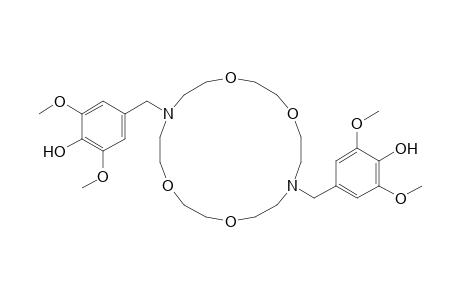 4-[[16-(4-hydroxy-3,5-dimethoxy-benzyl)-1,4,10,13-tetraoxa-7,16-diazacyclooctadec-7-yl]methyl]-2,6-dimethoxy-phenol