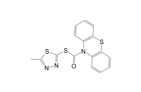 S-(5-methyl-1,3,4-thiadiazol-2-yl) 10H-phenothiazine-10-carbothioate