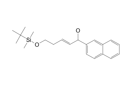 (E)-5-(TERT.-BUTYLDIMETHYLSILYLOXY)-1-(NAPHTHALEN-2-YL)-PENT-2-EN-1-OL