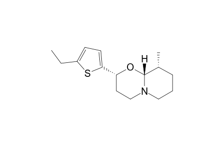 (+/-)-(2R*,9R*,9AR*)-HEXAHYDRO-2-(5-ETHYL-2-THIENYL)-9-METHYL-2H,6H-PYRIDO-[2.1-B]-[1.3]-OXAZINE