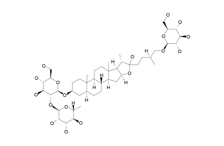 #26;TRIGONEOSIDE-IIIA;26-O-BETA-D-GLUCOPYRANOSYL-3-BETA,22-XI,26-TRIHYDROXY-(25S)-5-ALPHA-FUROSTANE-3-O-[ALPHA-L-RHAMNOPYRANOSYL-(1->2)]-BETA-D-GLUCOPYRANOSIDE