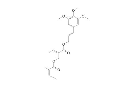 3-(3,4,5-TRIMETHOXYPHENYL)-2E-PROPENYL-2-(2-METHYL-2Z-BUTENOYLOXYMETHYL)-2Z-BUTENOATE