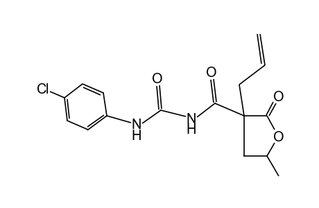 1-(3-ALLYL-5-METHYL-2-OXOTETRAHYDRO-3-(p-CHLOROPHENYL)UREA