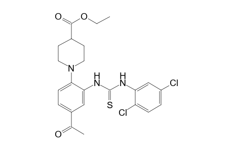 1-{4-acetyl-2-[3-(2,5-dichlorophenyl)-2-thioureido]phenyl}isonipecotic acid, ethyl ester